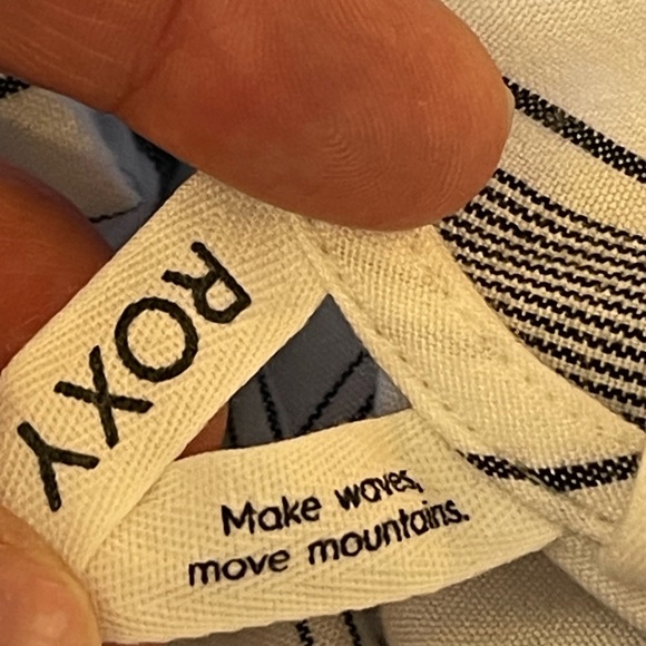 Roxy Love to Go Maxi Dress Cover Up Dress White with Strips Size M - Picture 8 of 11